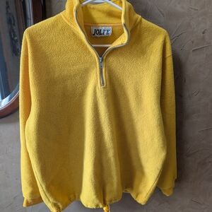 Jolt Men's Vibrant Yellow Zip-Up Sweater